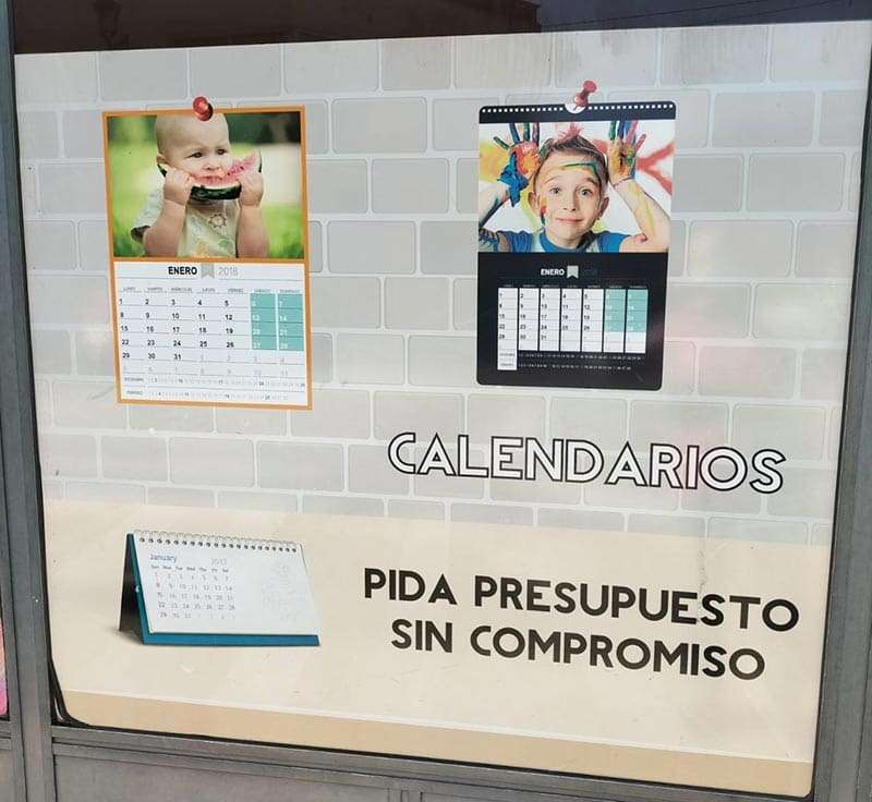 Realización de calendarios personalizados