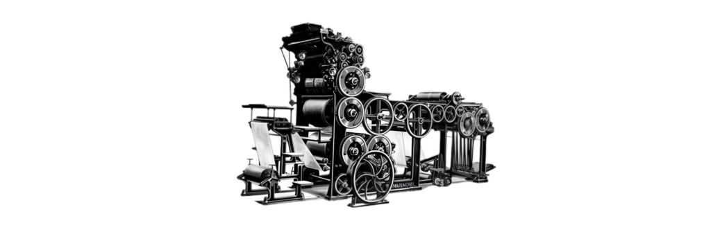 Máquina antigua de impresión